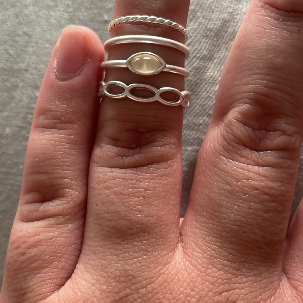 Assorted Lucky Brand Silver Rings - Picture 2 of 2